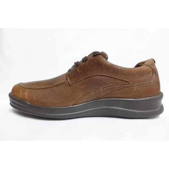 SAS Men Shoes Move On Brown Sz 12 M Medium Leather Lace-Up Comfort Sneakers